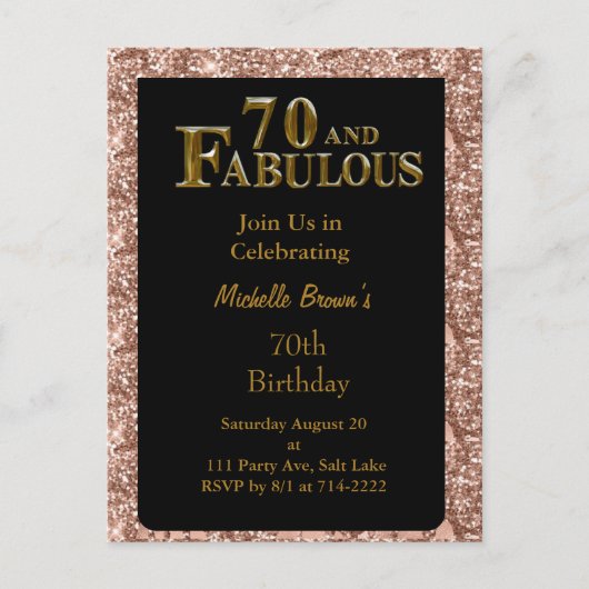 Carte Postale 70e anniversaire  (Devant)