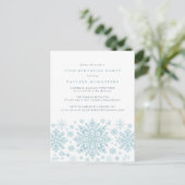 CARTE POSTALE 70e anniversaire Blue Snowflake Invi (Debout devant)