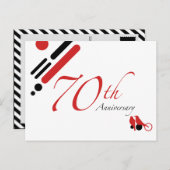 Carte Postale 70e anniversaire (oiseaux mods) (Devant / Derrière)