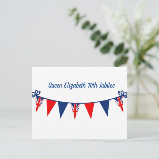 Carte Postale 70e jubilé de la reine Elizabeth (Debout devant)