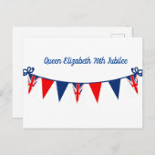 Carte Postale 70e jubilé de la reine Elizabeth (Devant / Derrière)