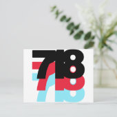 Carte Postale 718 Indicatif régional (Debout devant)