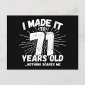Carte Postale 71 ans drôle mème anniversaire 71 ans (Devant)