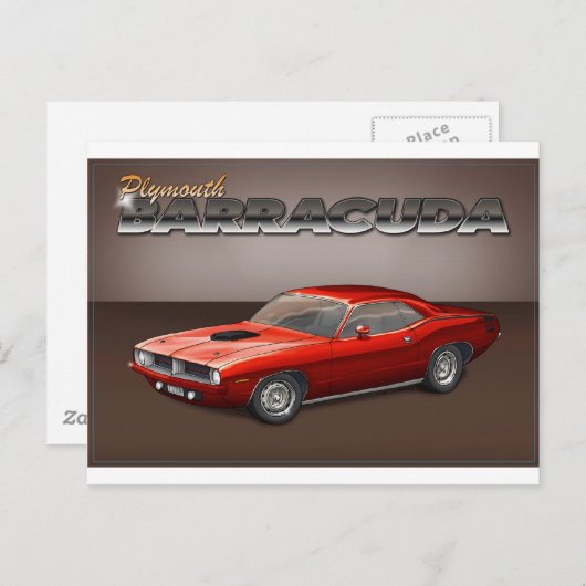 Carte Postale 72-74 Barracuda (Devant / Derrière)