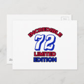 Carte Postale 72 Conception d'anniversaire (Devant / Derrière)