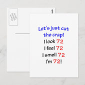 Carte Postale 72 Coupons la merde (Devant / Derrière)