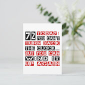 Carte Postale 72 Designs d'anniversaire (Debout devant)