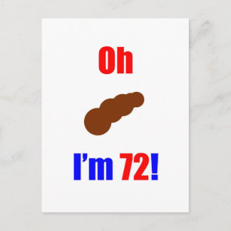 Carte Postale 72 Oh (Photo de Poo) J'ai 72 ans !