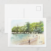 Carte Postale 72 : Plage Shelly (Devant / Derrière)