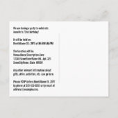 Carte Postale 72e anniversaire - Fun Fireworks, Rainbow Look "72 (Dos)