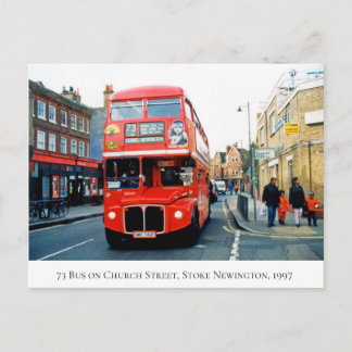 Carte Postale 73 Bus Stoke Newington Church St N16 en 1997