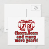 Carte Postale 73 Soeurs Bière Anniversaire (Devant / Derrière)
