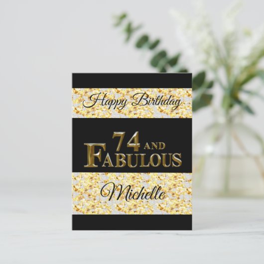 Carte Postale 74e anniversaire  (Debout devant)