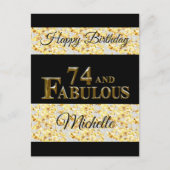 Carte Postale 74e anniversaire  (Devant)