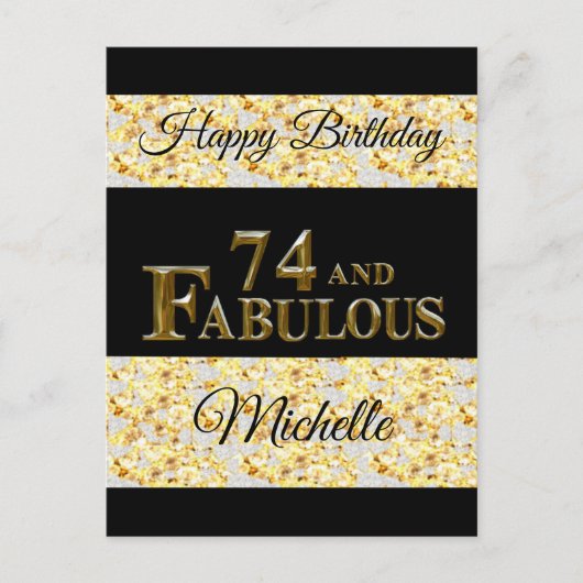 Carte Postale 74e anniversaire  (Devant)