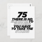 Carte Postale 75 Il N'y A Pas D'ascenseur Pour La Réussite Anniv (Devant / Derrière)