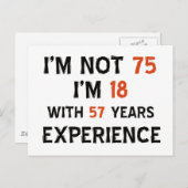 Carte Postale 75e anniversaire de naissance du cool (Devant / Derrière)