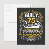 Carte Postale 75e cadeau d'anniversaire pour un enfant de 75 ans (Devant / Derrière)