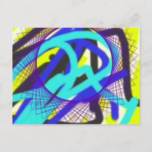 Carte Postale 768 art abstrait coloré