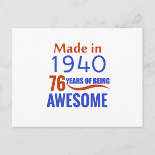 Carte Postale 76 ans