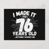 Carte Postale 76 ans drôle meme anniversaire 76 ans (Devant)