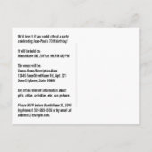 Carte Postale 76e anniversaire - Fun Fireworks, Rainbow Look "76 (Dos)