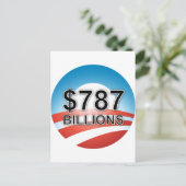 CARTE POSTALE 787 MILLIARDS $ (Debout devant)