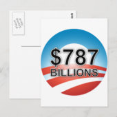 CARTE POSTALE 787 MILLIARDS $ (Devant / Derrière)