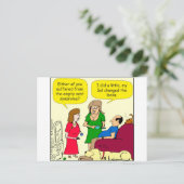 Carte Postale 792 dessin sur le syndrome du nid vide (Debout devant)