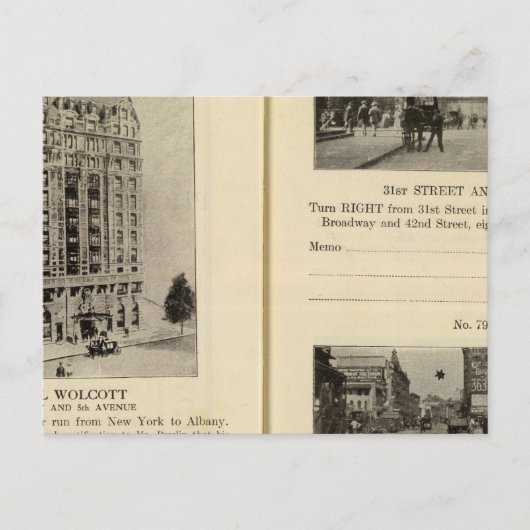 Carte Postale 79496 Hotel Wolcott Broadway aux 31e et 42e (Devant)