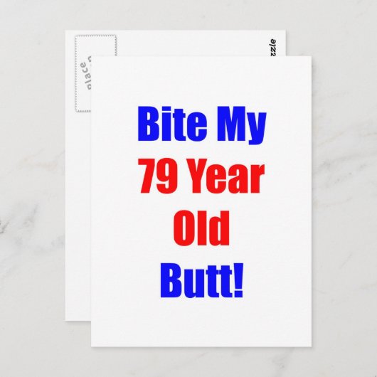 Carte Postale 79 Bite Mon Beurre (Devant / Derrière)