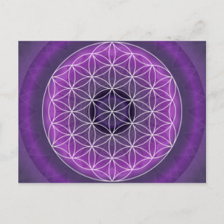 Carte Postale 7 chakra de couronne créée par Tutti