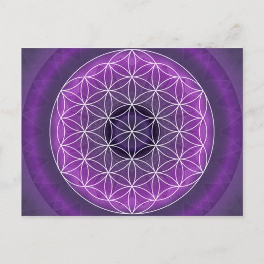 Carte Postale 7 chakra de couronne créée par Tutti (Devant)