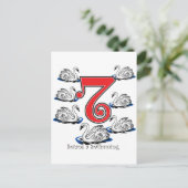 Carte Postale 7 Swans Natation (Debout devant)