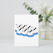 Carte Postale 7 Swans Natation (Debout devant)
