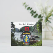 Carte Postale 7e force spéciale berets verts vietnam guerre (Debout devant)