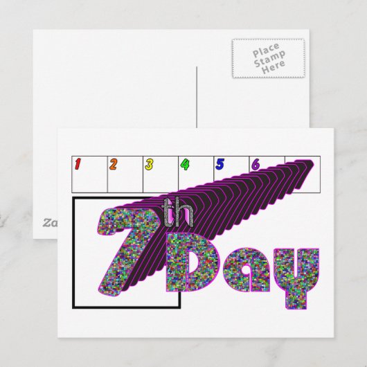 Carte Postale 7e jour (Devant / Derrière)