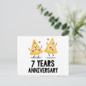 Carte Postale 7ème anniversaire 7 ans (Debout devant)