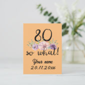 Carte Postale 80 Alors quoi 80e anniversaire drôle (Debout devant)