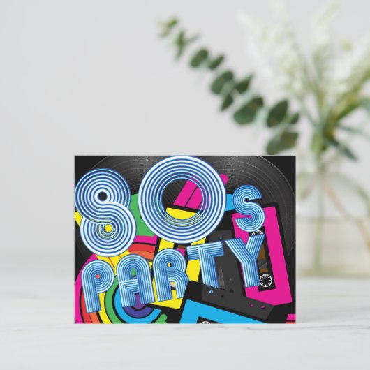Carte Postale 80 Retro Party (Debout devant)