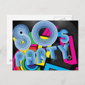 Carte Postale 80 Retro Party (Devant / Derrière)