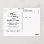 Carte Postale 80e anniversaire 2 Photos Années rétro dans la fab (Dos)