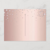 Carte Postale 80e anniversaire 80 diamants roses or enregistrer  (Dos)