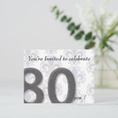 Carte Postale 80e anniversaire Invitation (Debout devant)