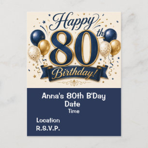 Carte Postale 80e anniversaire, Sauvegarder la date