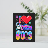 Carte Postale 80s Music Radio Love Eighties Disco (Debout devant)