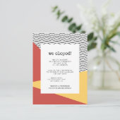 Carte Postale 80s Pop art Memphis style Nous avons élopé (Debout devant)