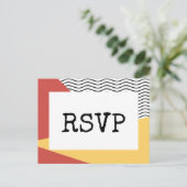 Carte Postale 80s Pop art Memphis style RSVP (Debout devant)