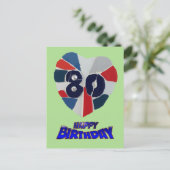 Carte postale 80th Birthday Mosaic Art (Debout devant)