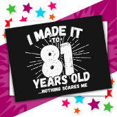 Carte Postale 81 ans drôle mème anniversaire 81e anniversaire